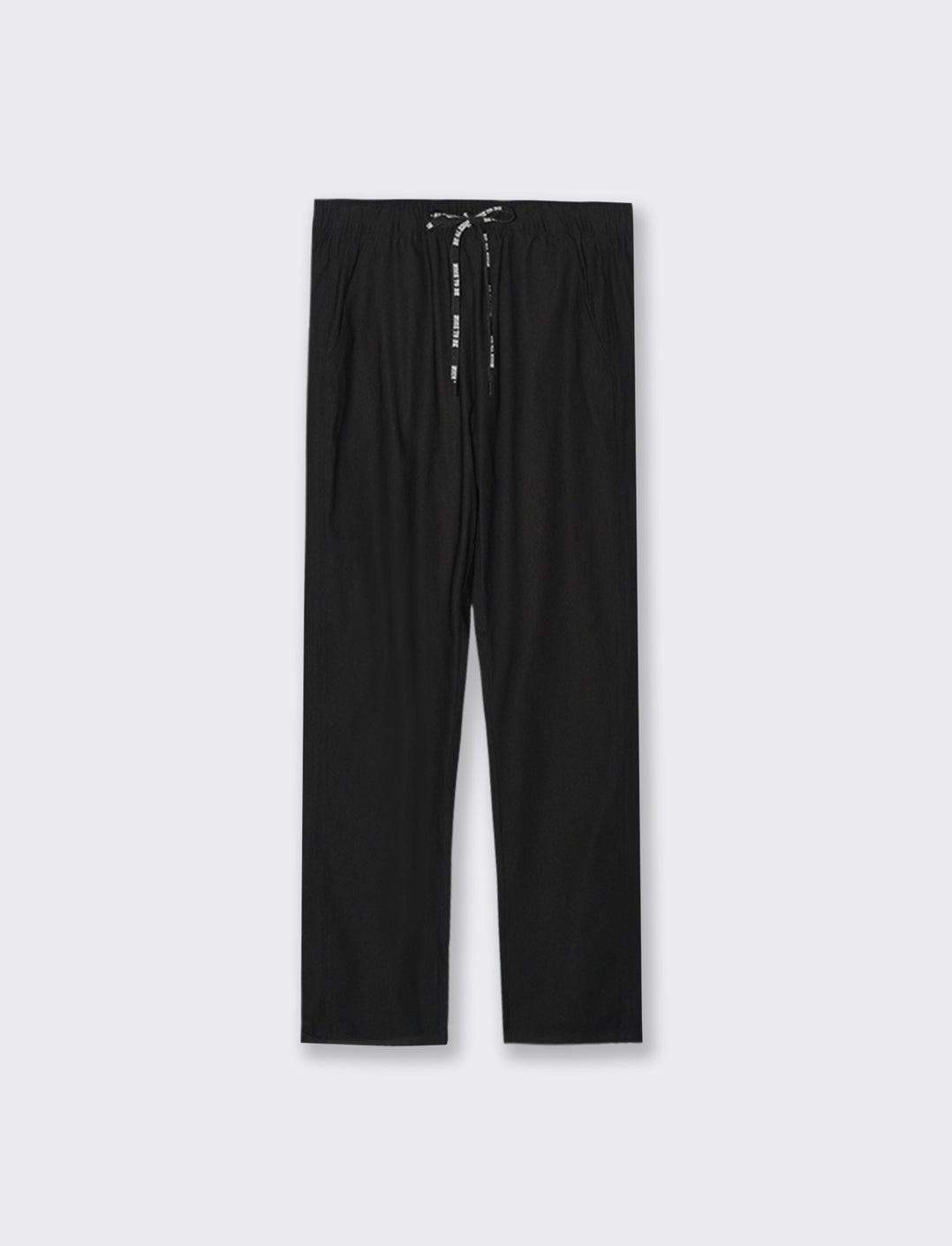 PANTALONE CON RISVOLTO - Nero