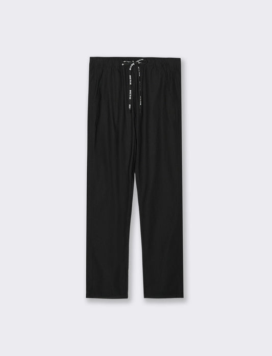 PANTALONE CON RISVOLTO - Nero