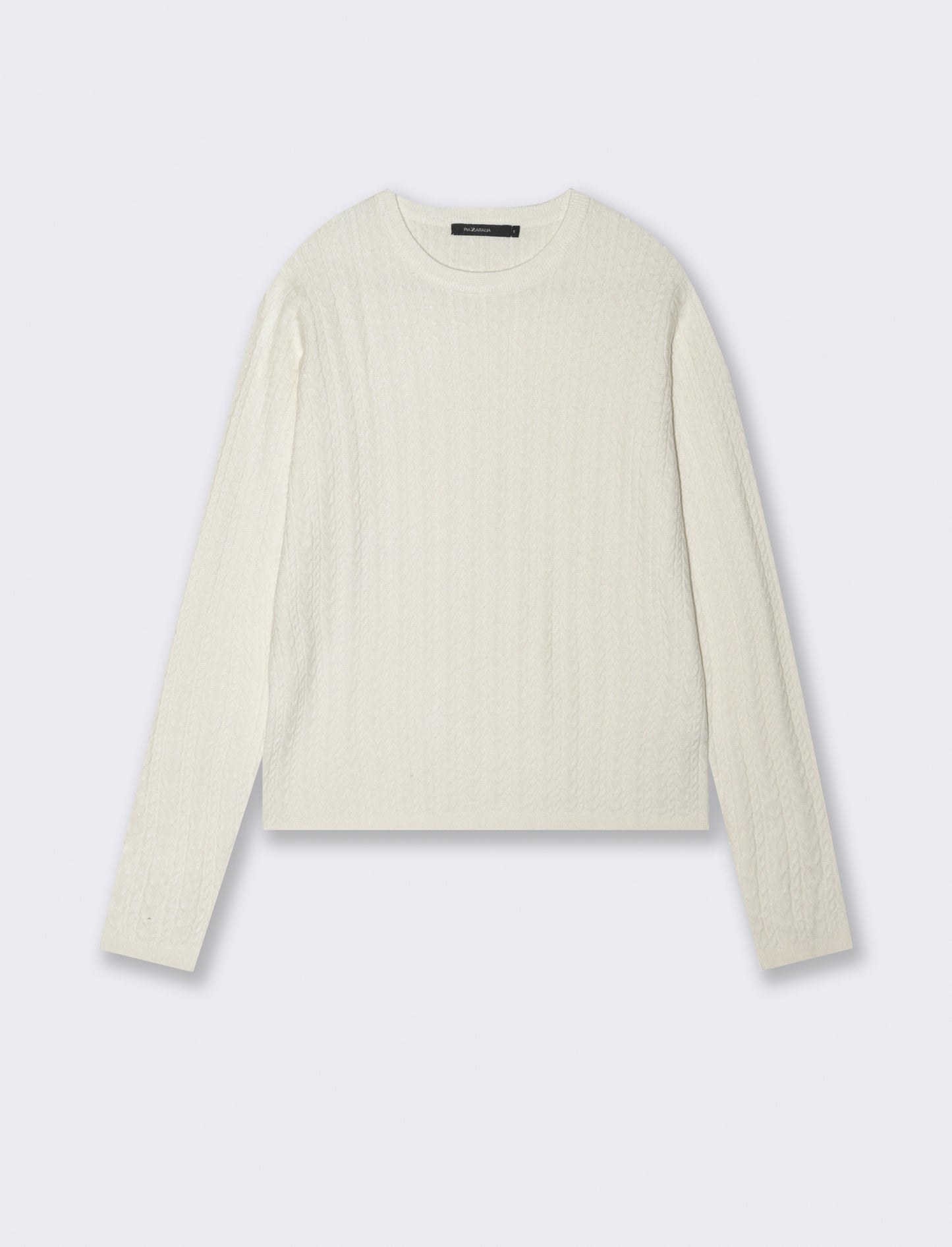 PULLOVER A TRECCE - Avorio