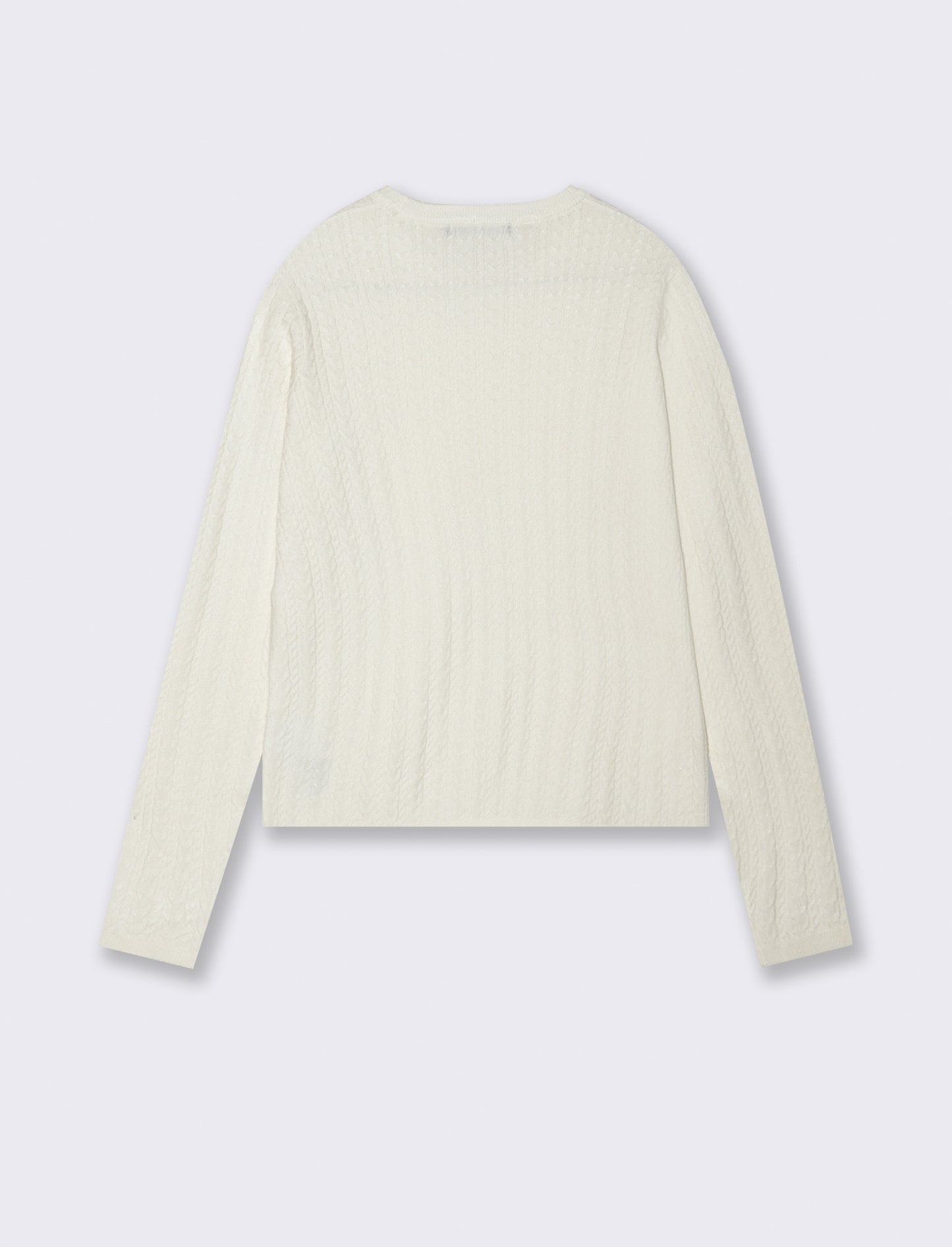 PULLOVER A TRECCE - Avorio