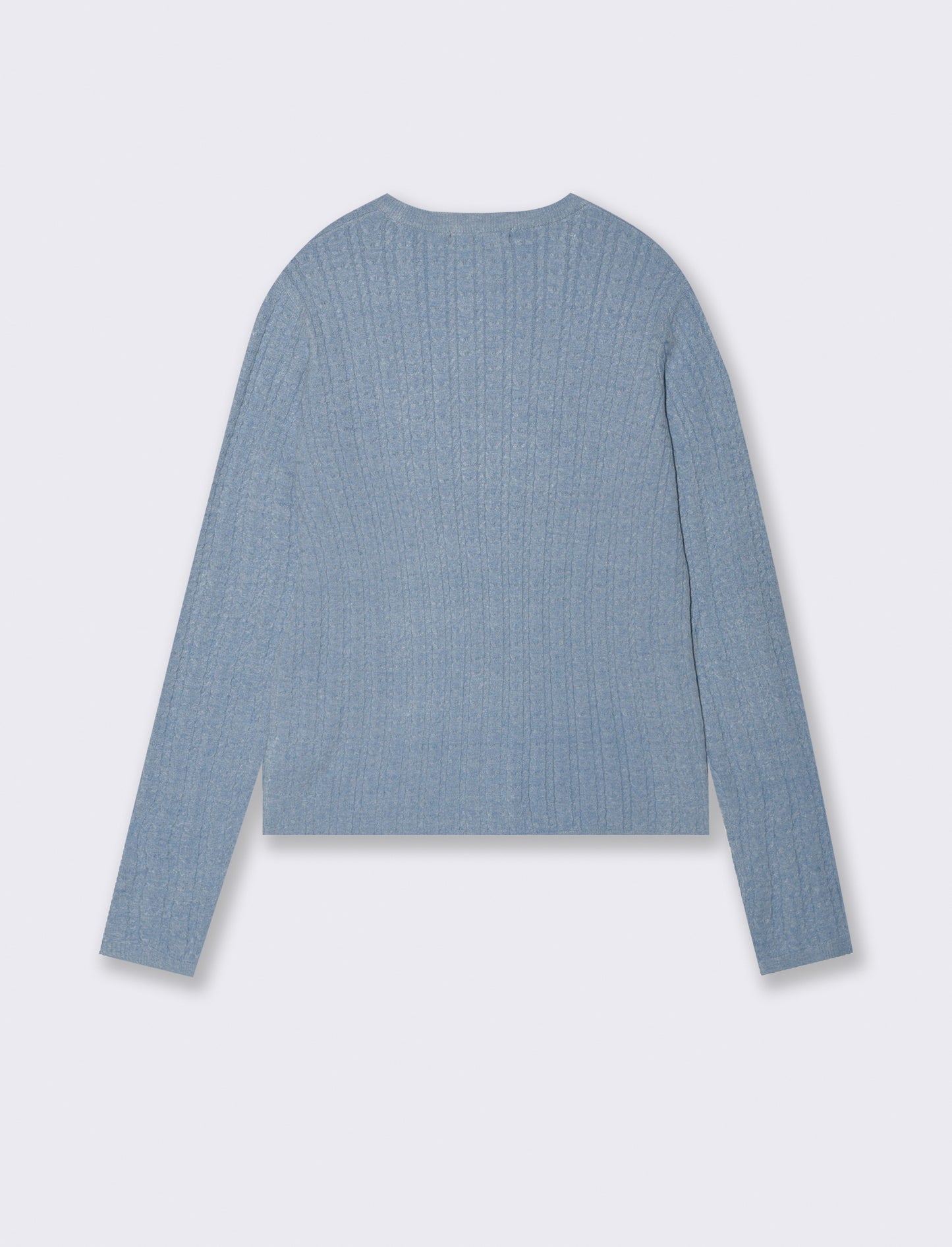 PULLOVER A TRECCE - Denim