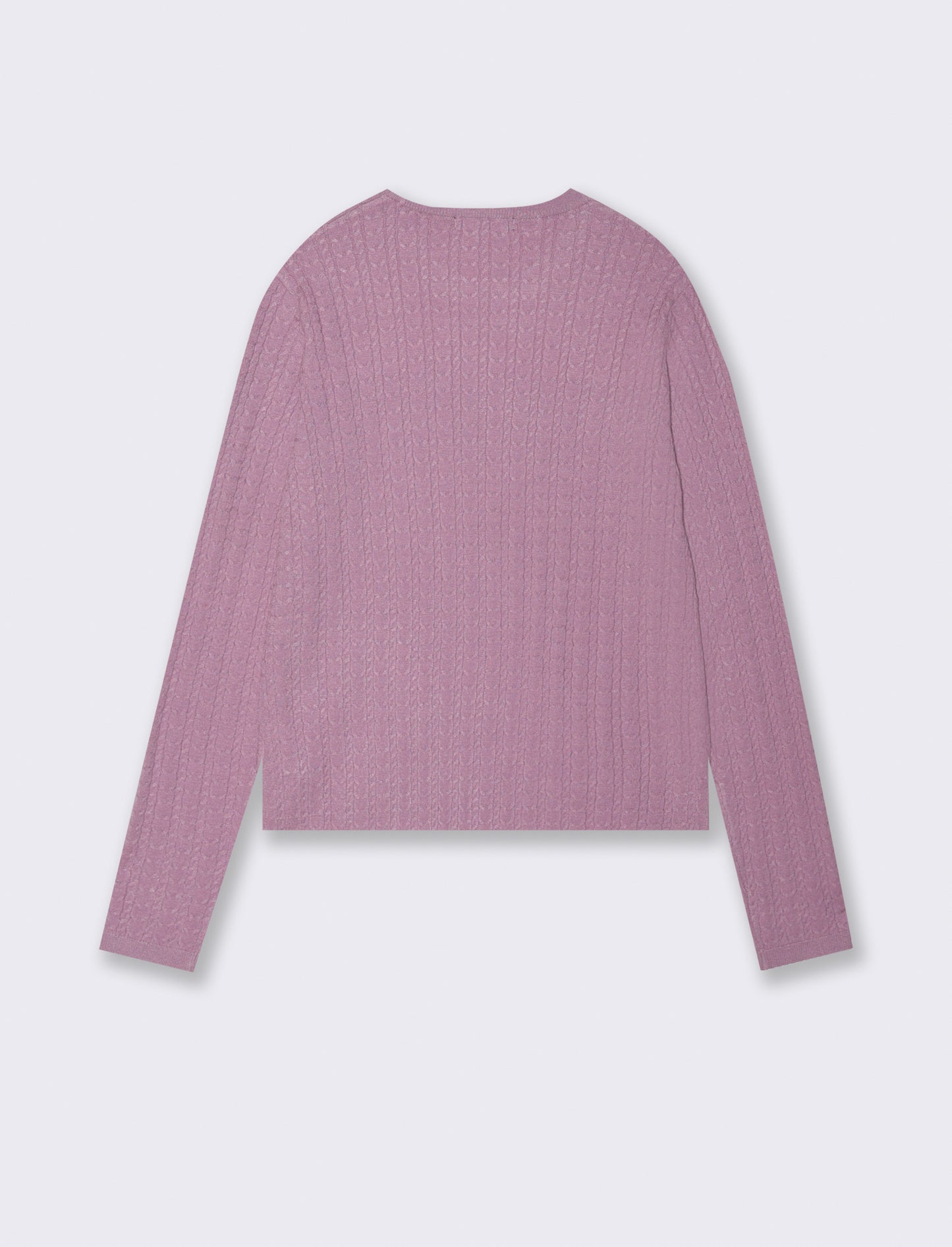 PULLOVER A TRECCE - Viola malva