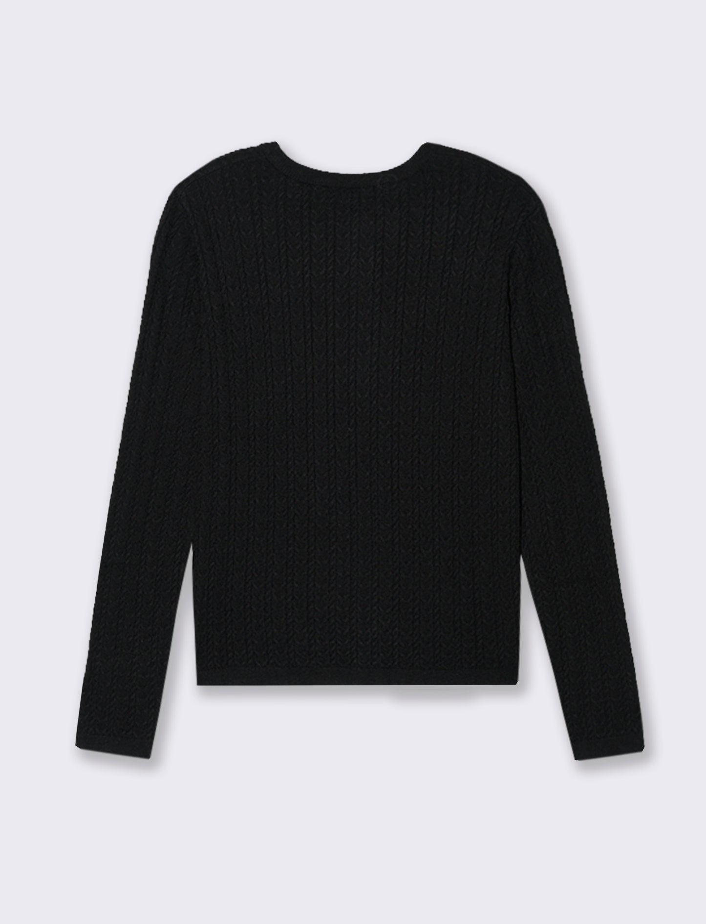 CARDIGAN A TRECCE - Nero