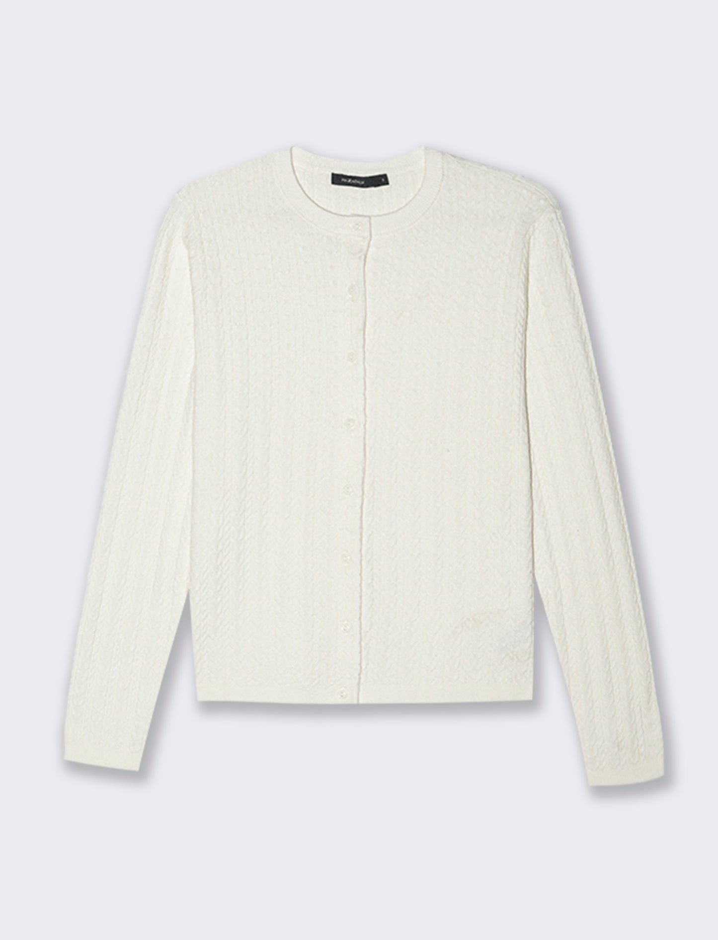 CARDIGAN A TRECCE - Avorio