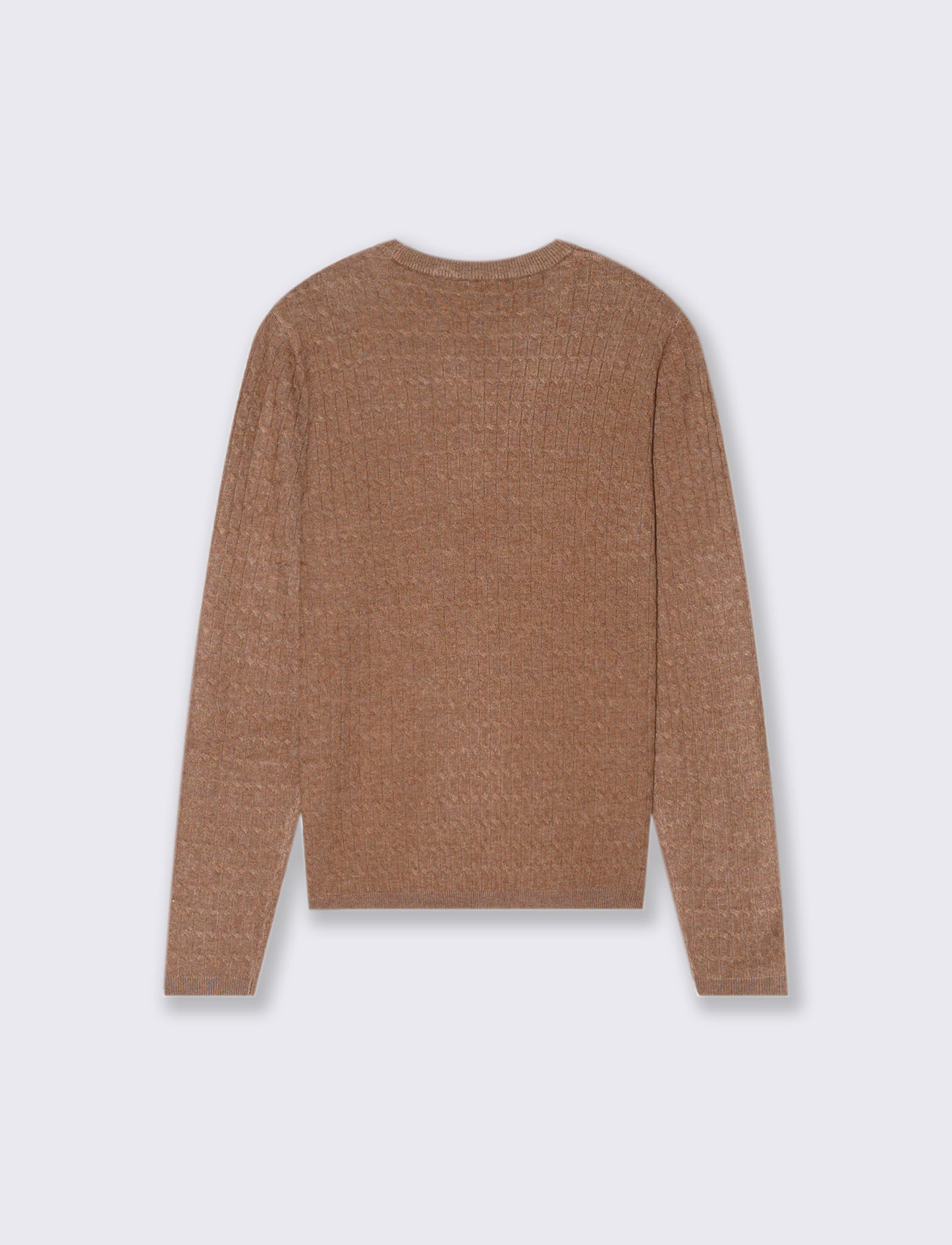 PULLOVER A TRECCE - Cammello