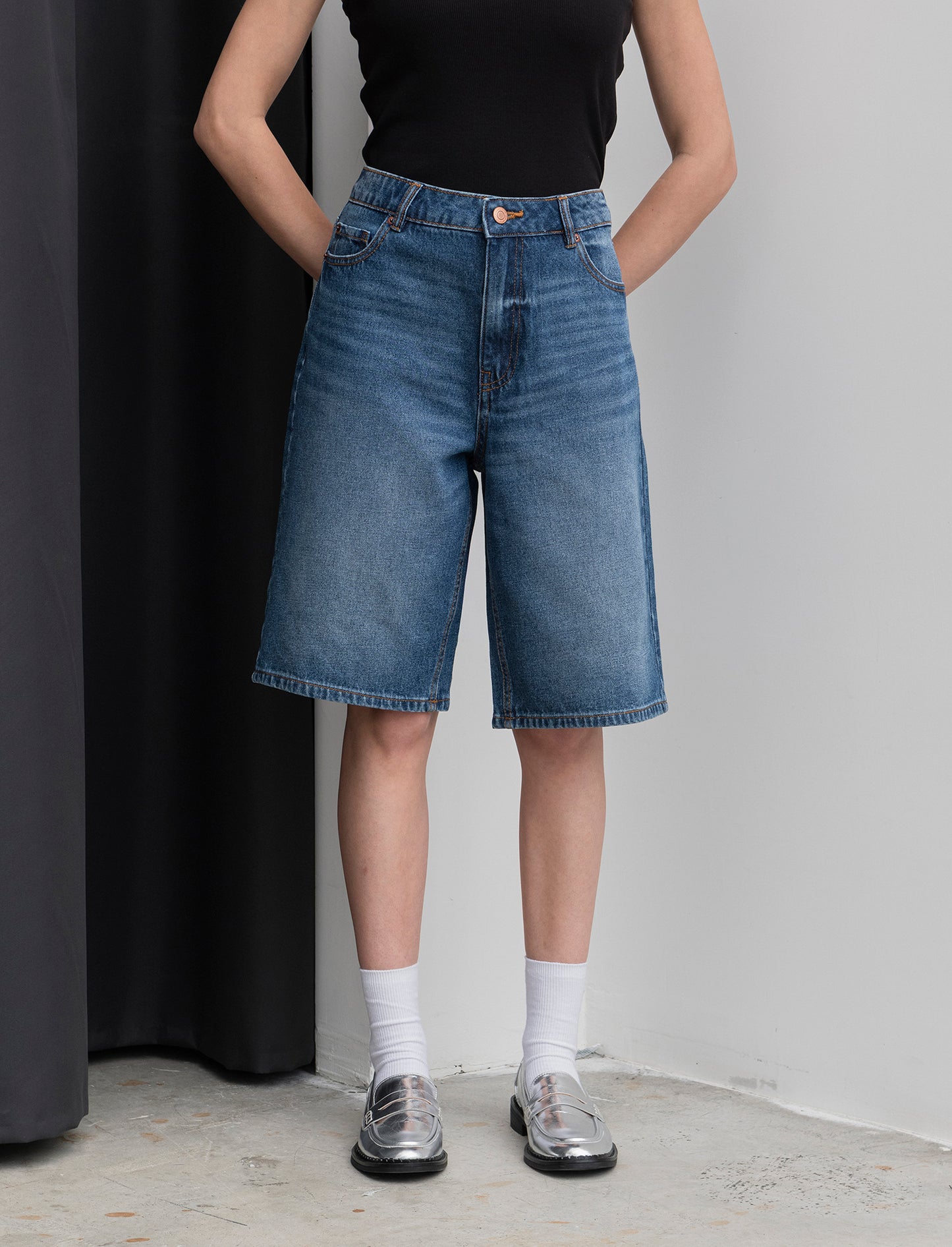 Bermuda in denim - Denim