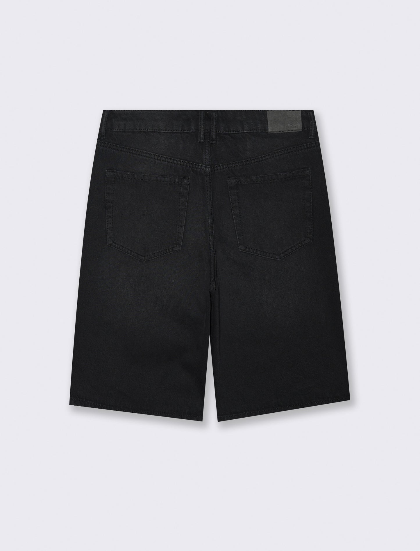Bermuda in denim - Nero