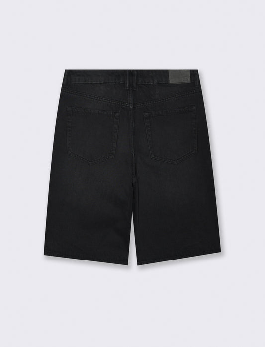 Bermuda in denim - Nero