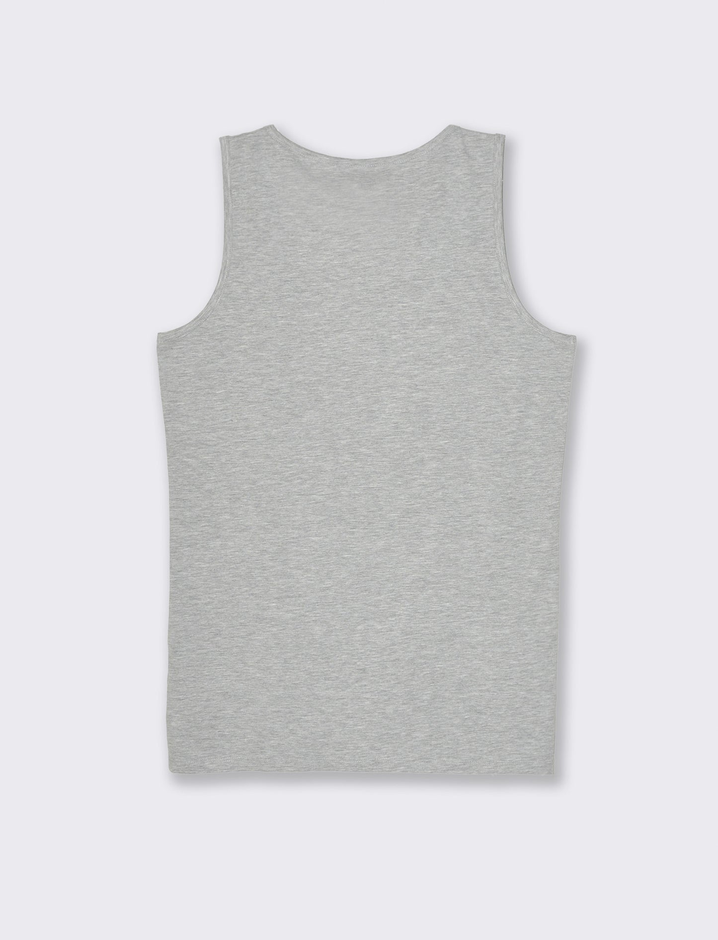 Canotta basic in cotone elasticizzato da uomo - Grigio mel.