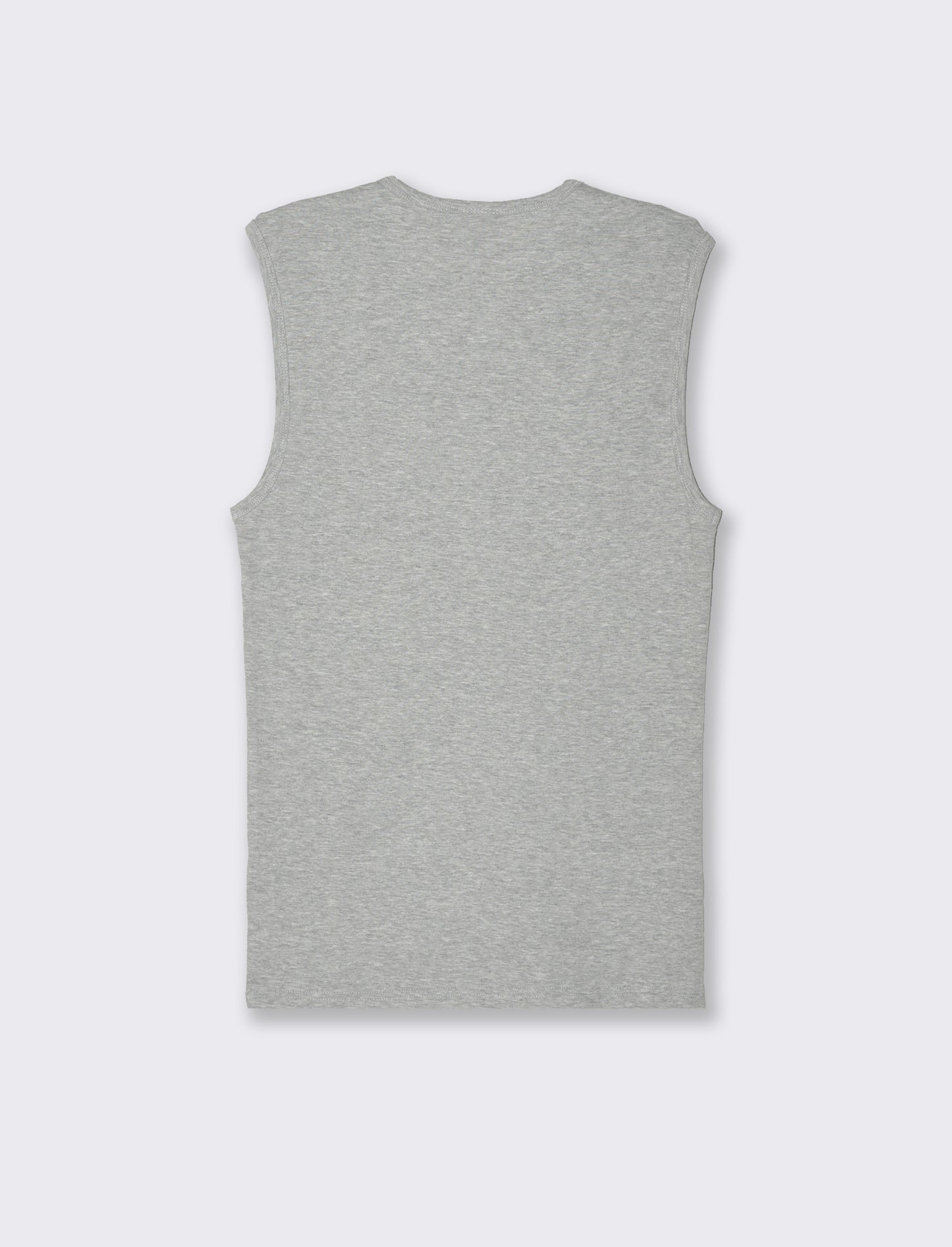 T-shirt senza maniche da uomo - Grigio mel.