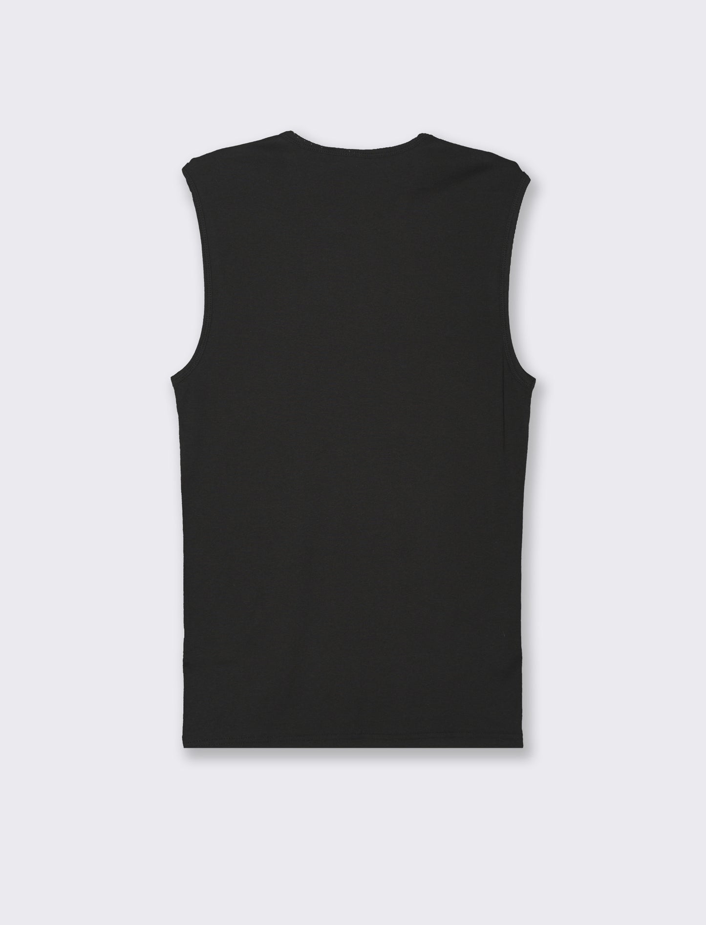 T-shirt senza maniche da uomo - Nero