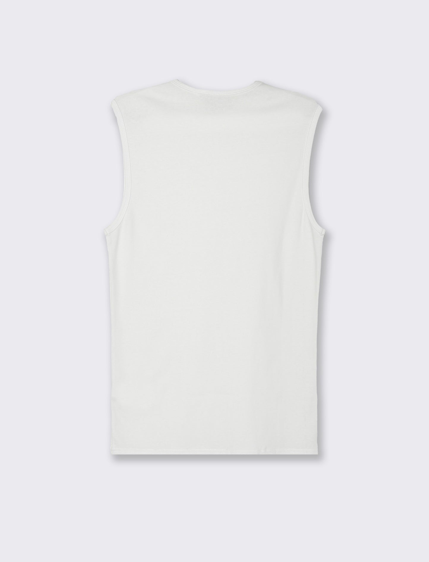 T-shirt senza maniche da uomo - Bianco