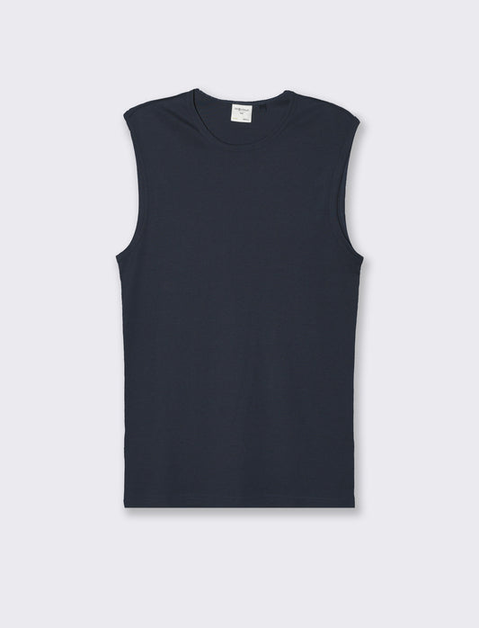T-shirt senza maniche da uomo - Blu