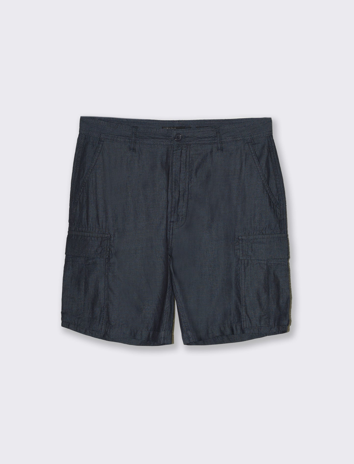 Bermuda leggero cargo fit da uomo - DENIM SCURO