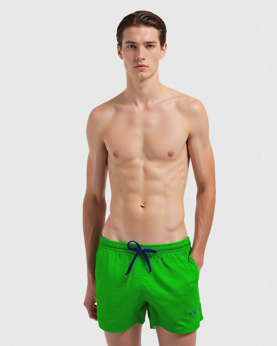 Costume mare tessuto premium da uomo - Verde