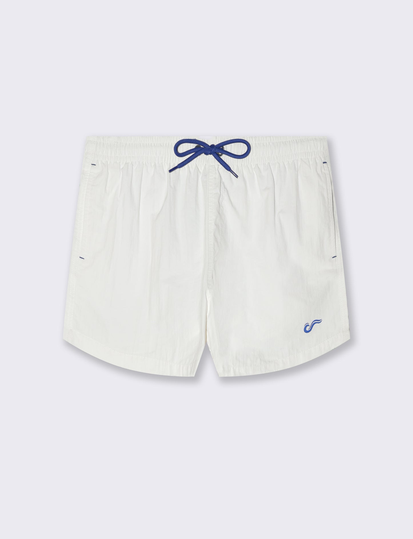 Man's premium fabric beachwear costume - White