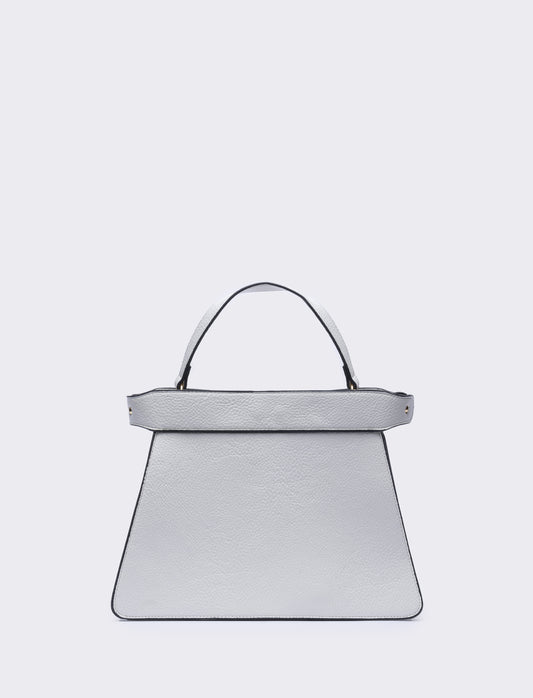Borsa donna trapezio a mano 33l/24h/14p - Bianco sporco
