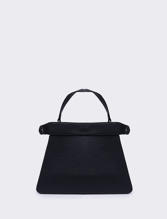 Borsa donna trapezio a mano 33l/24h/14p - Nero