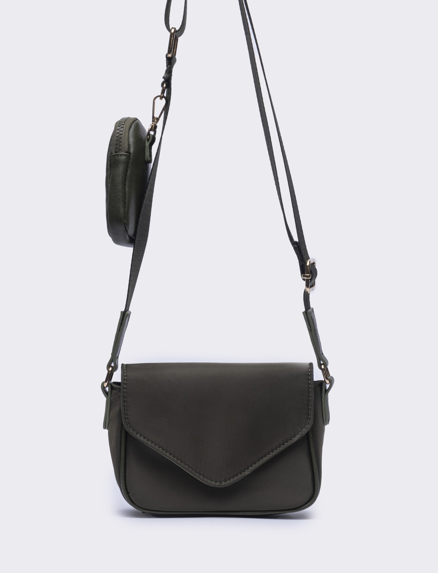 Borsetta donna tracolla in nylon con portamonete l17/h11/p6cm - Ve.milit.