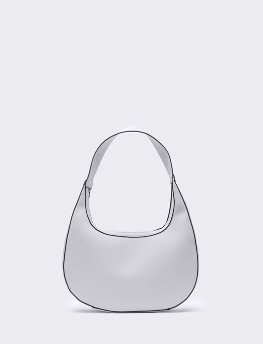 Borsa donna a spalla l30/h7/p17,5cm - Bianco sporco