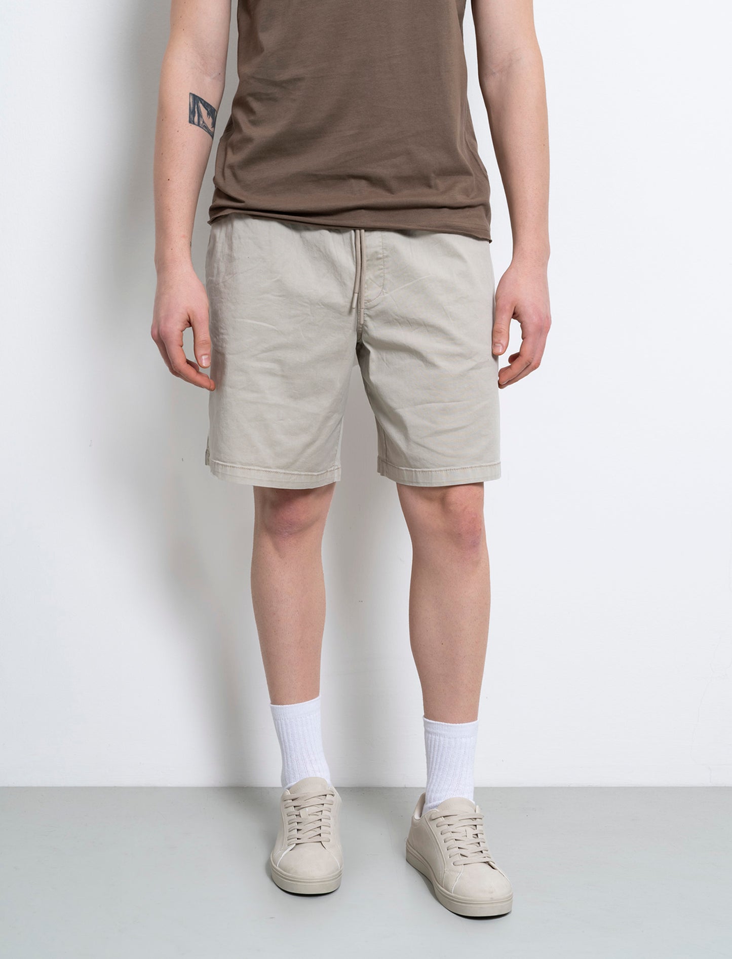 Bermuda baggy wide fit da uomo - Beige