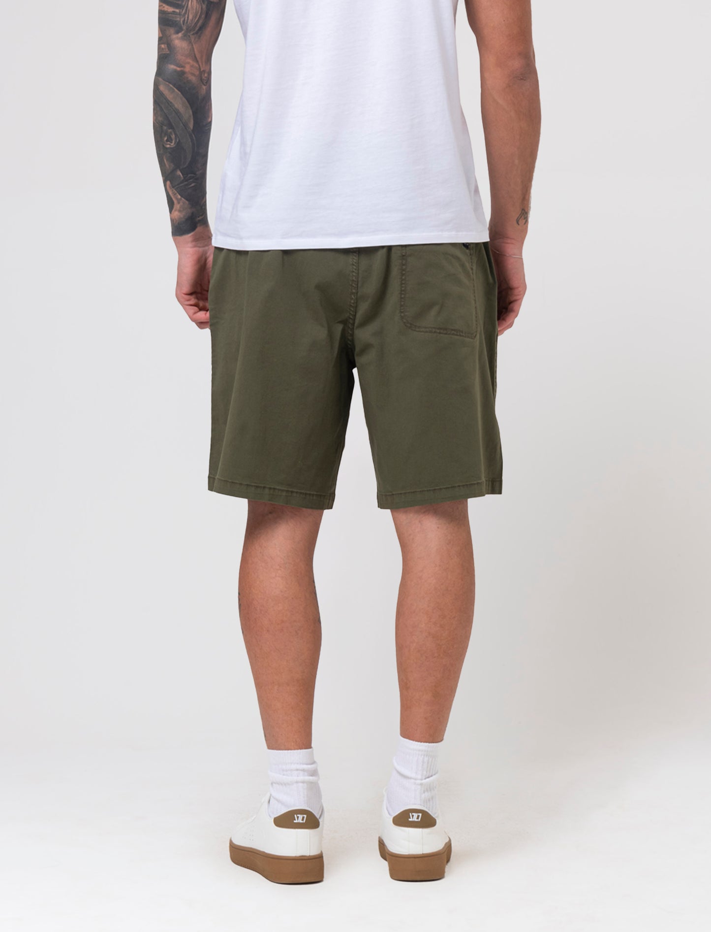 Bermuda baggy wide fit da uomo - Verde oliva