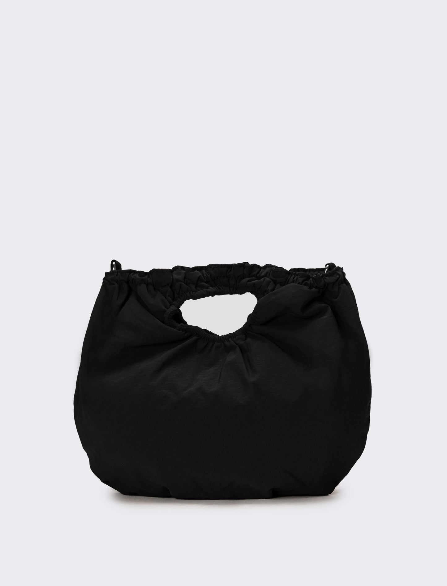 Borsa donna con manico arricciato - Nero