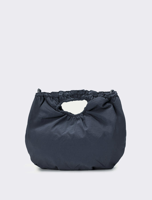 Borsa donna con manico arricciato - Denim