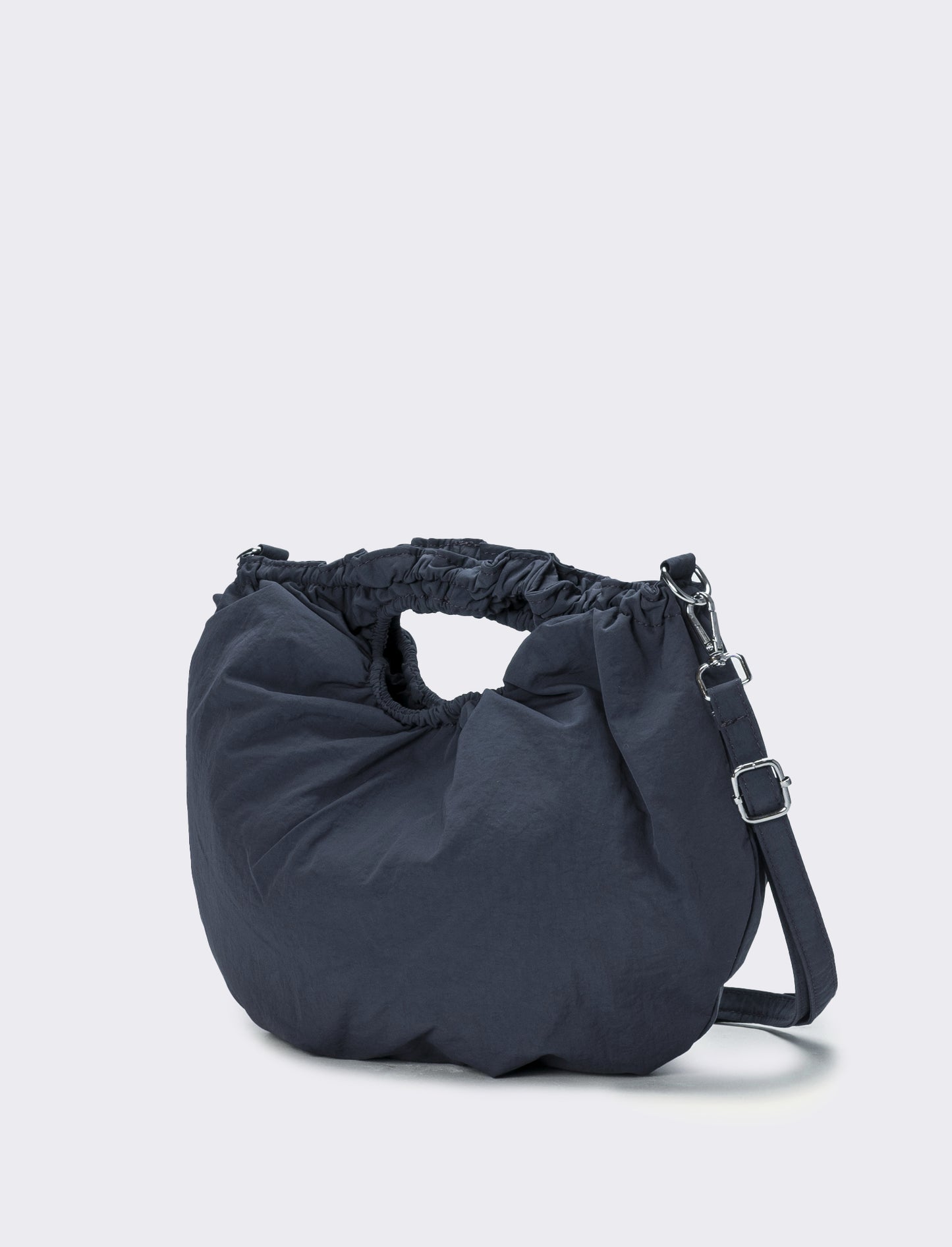 Borsa donna con manico arricciato - Denim
