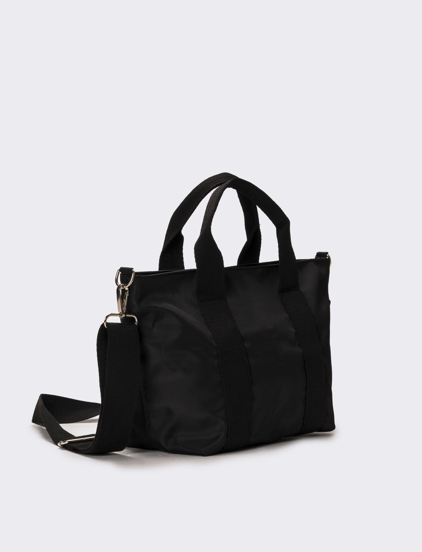 Borsa donna in nylon piccola - Nero