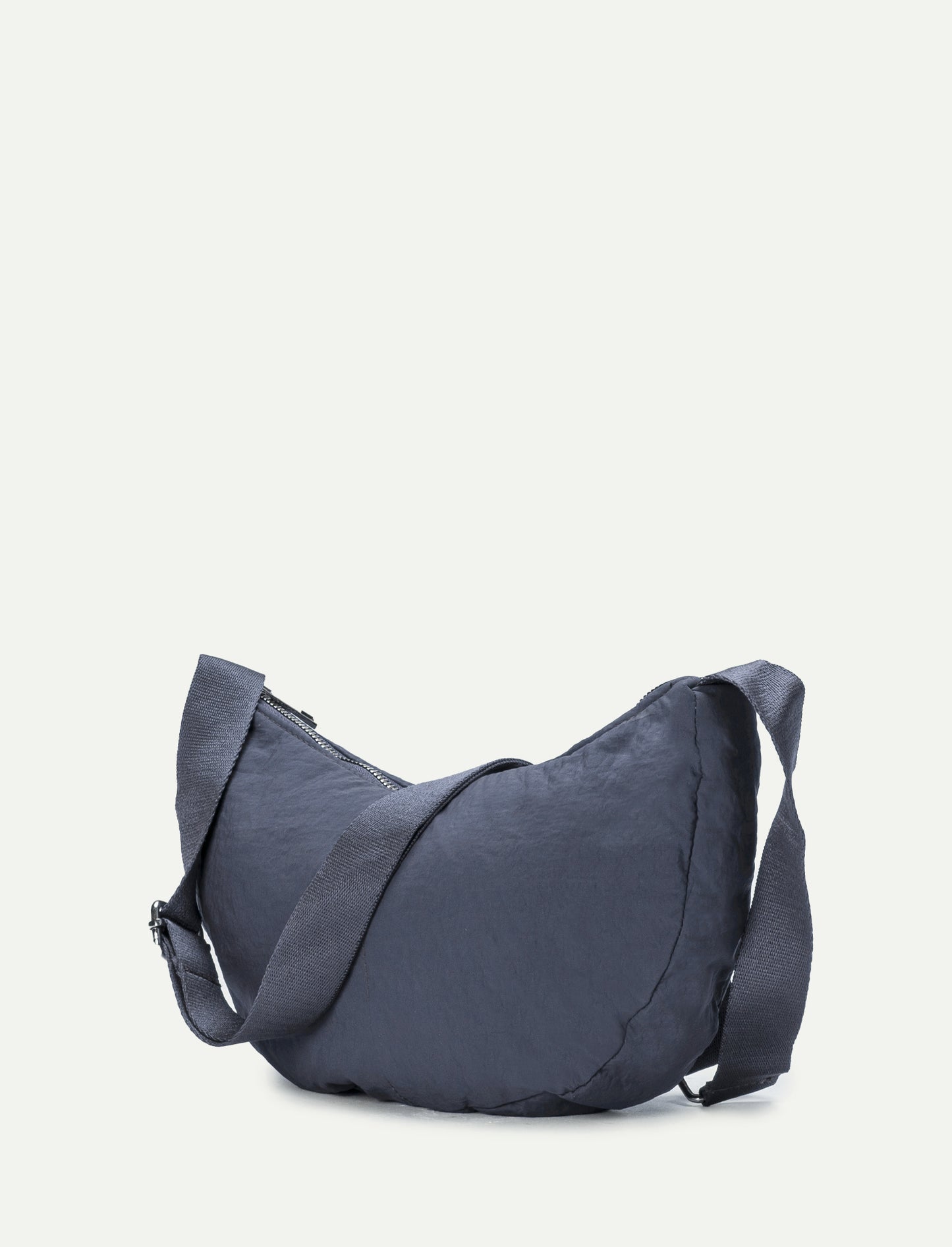 Borsa donna mezzaluna tracolla regolabile - Denim