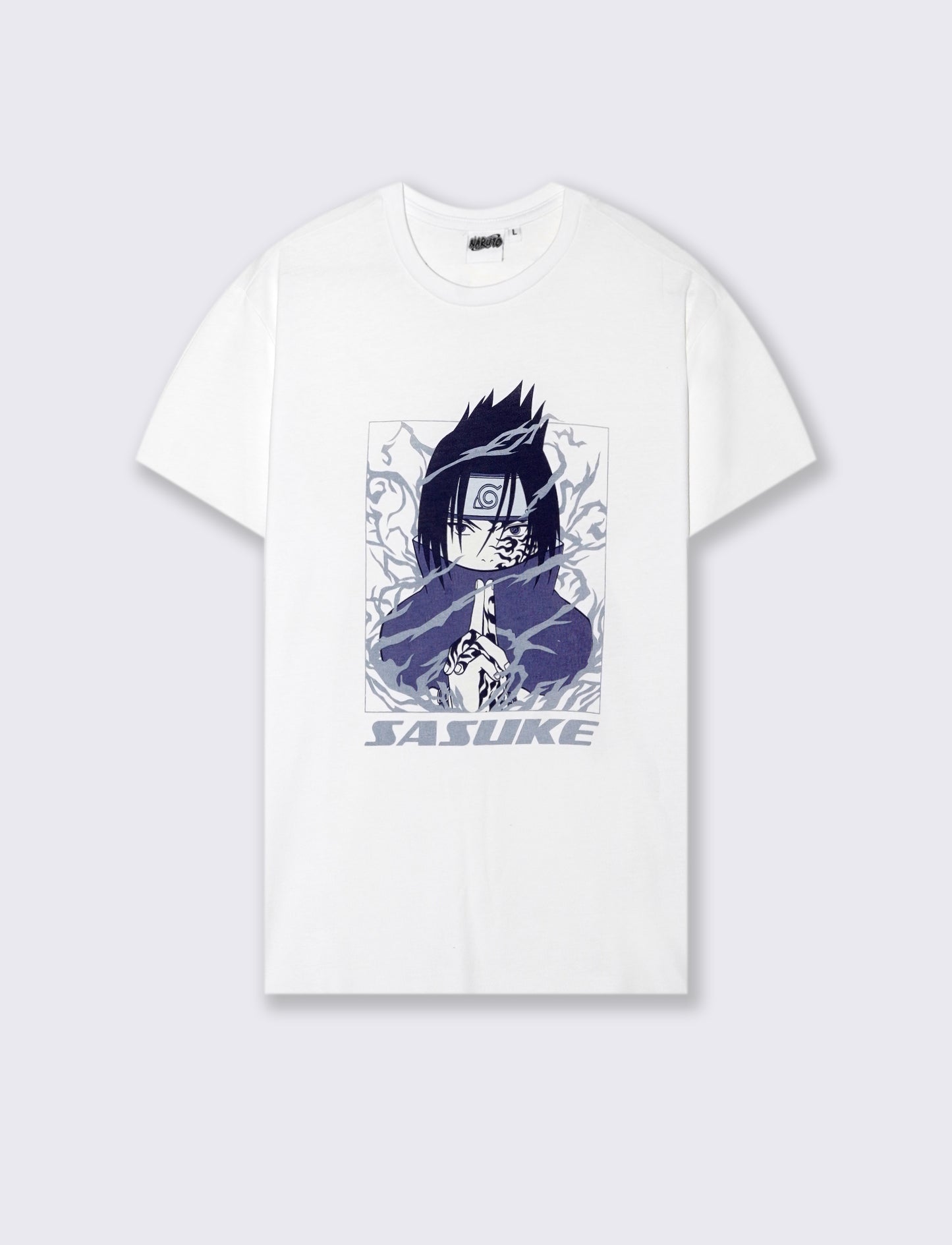 T-shirt stampa naruto da uomo - Bianco