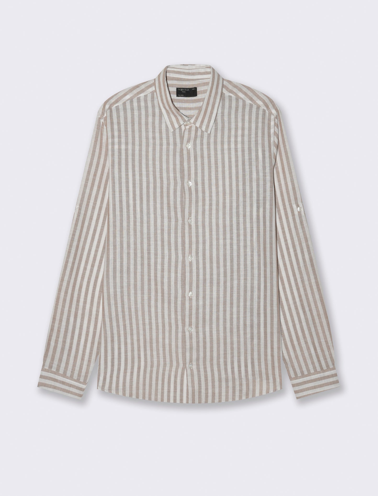 Man's striped shirt for stylish outfits - Grey