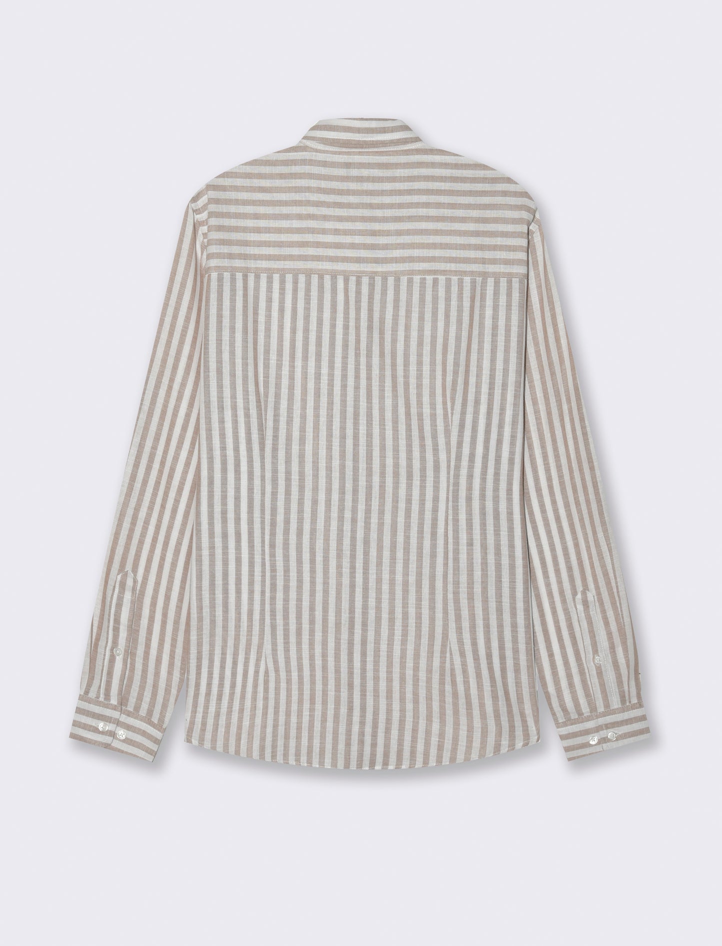 Man's striped shirt for stylish outfits - Grey