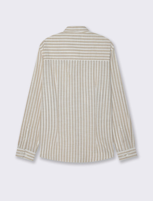 Man's striped shirt for stylish outfits - Green
