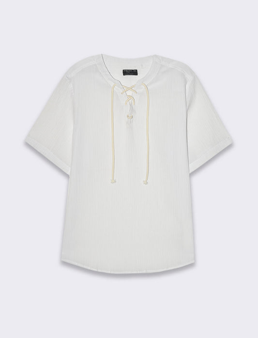 Casacca effetto crepe da uomo - Bianco