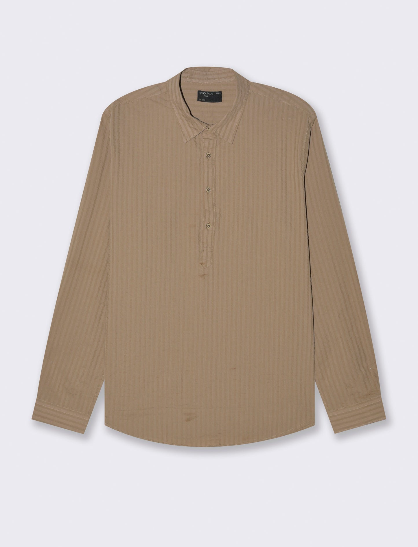 Casacca in tessuto seer sucker da uomo - Grigio tortora