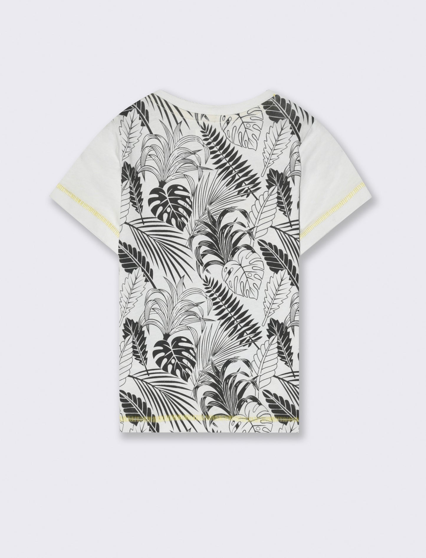 T-shirt stampa sfumata da neonato - Bianco