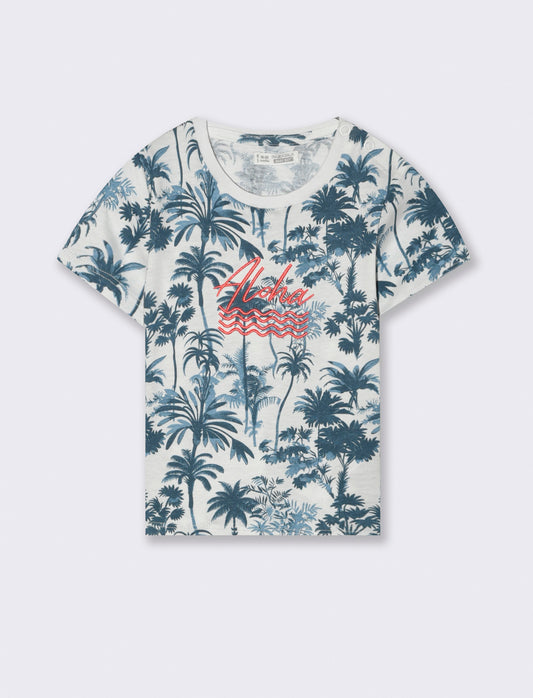 T-shirt stampata stile surf da neonato - Fantasia