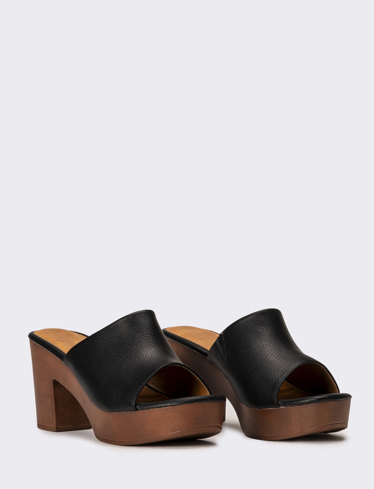 Sabot  tacco alto da donna - Nero