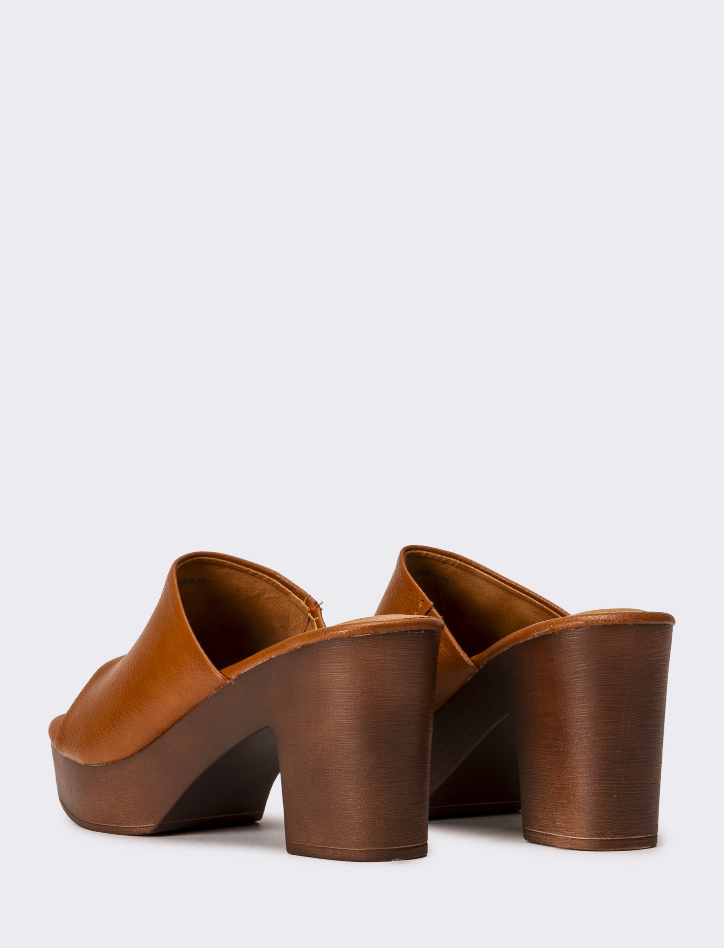 Sabot  tacco alto da donna - Cuoio