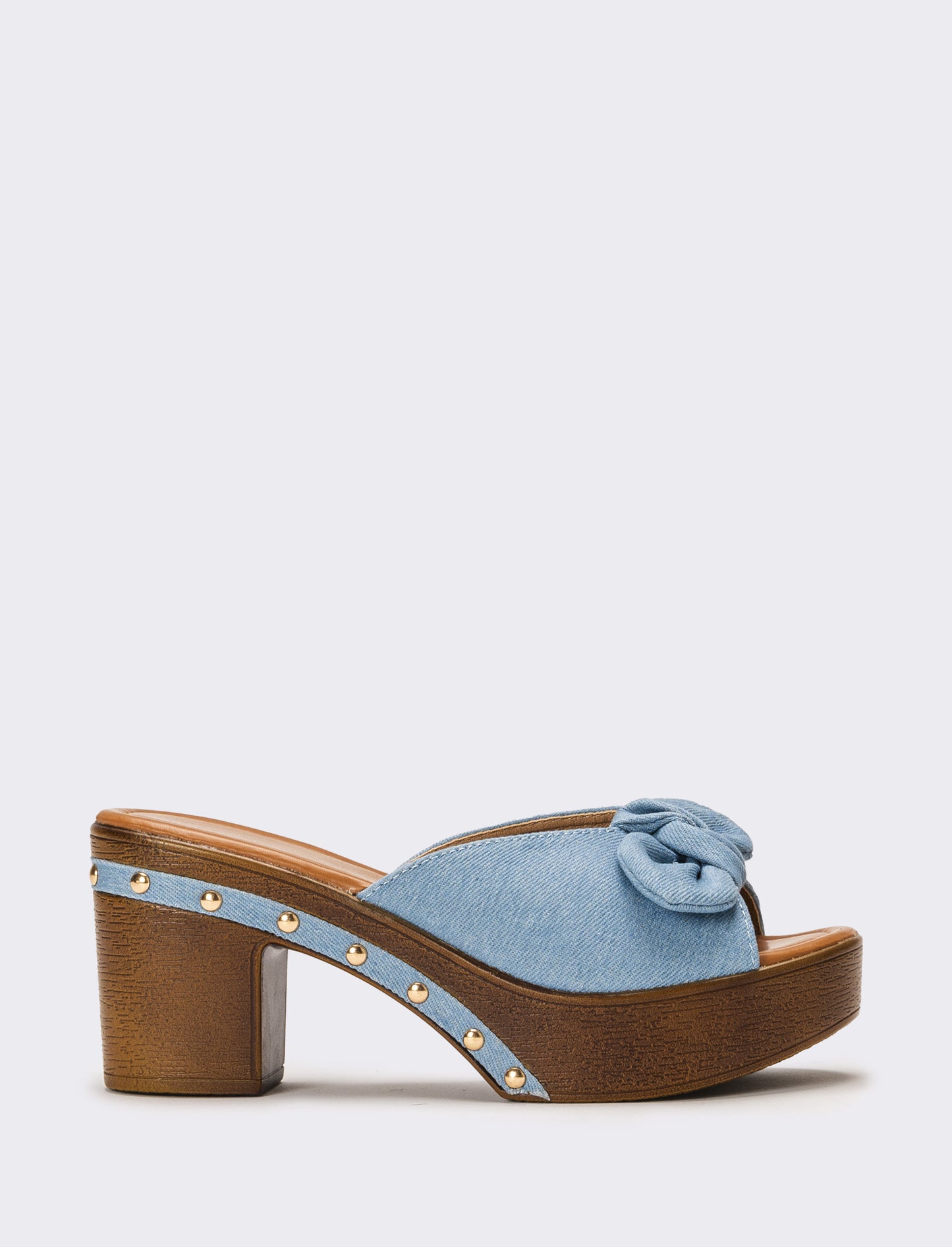 Sabot con fiocco da donna - Jeans