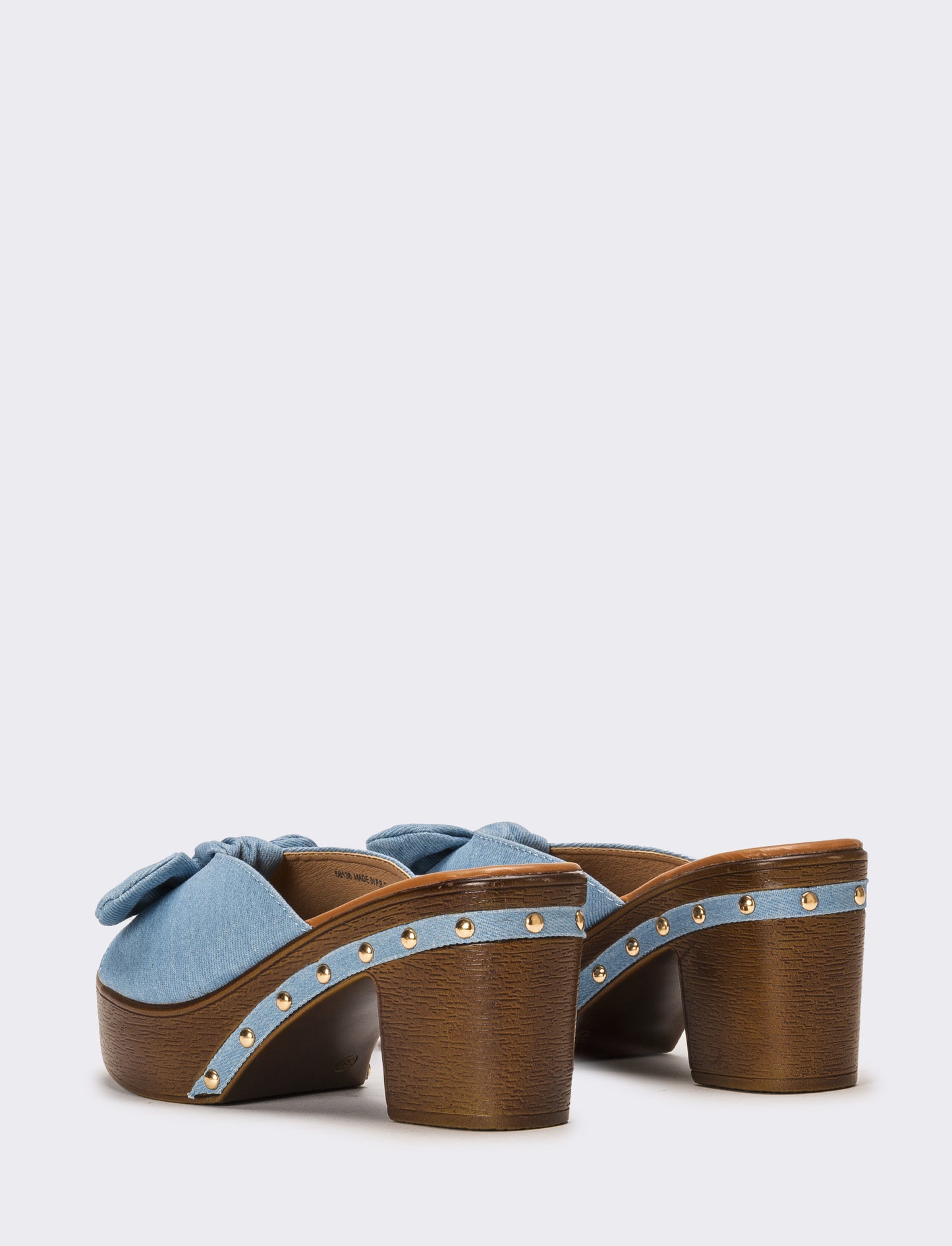 Sabot con fiocco da donna - Jeans