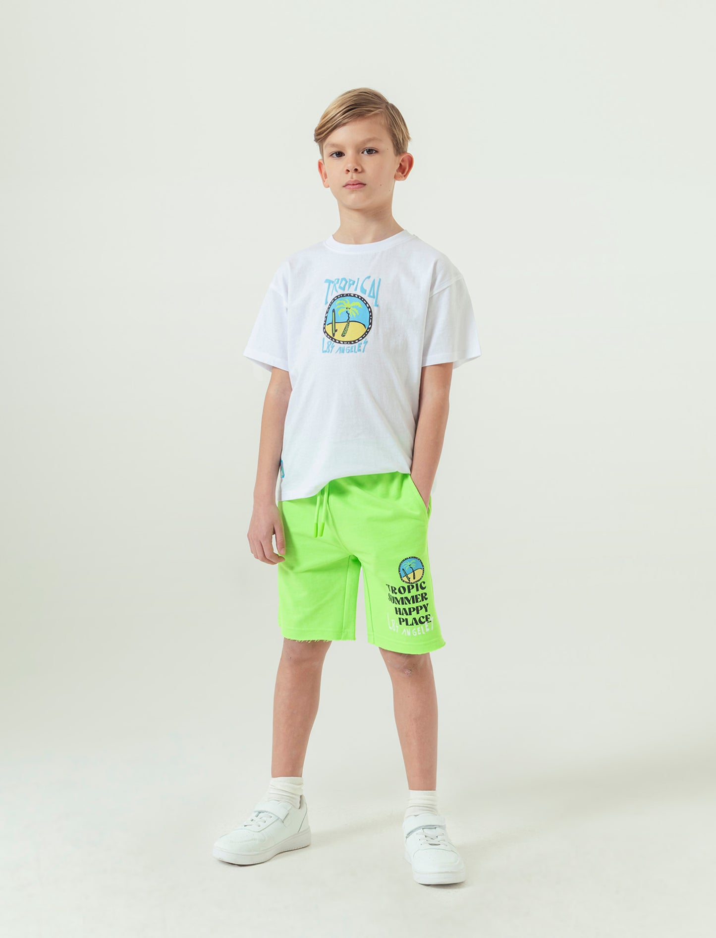 Bermuda fluo da bambino - Verde