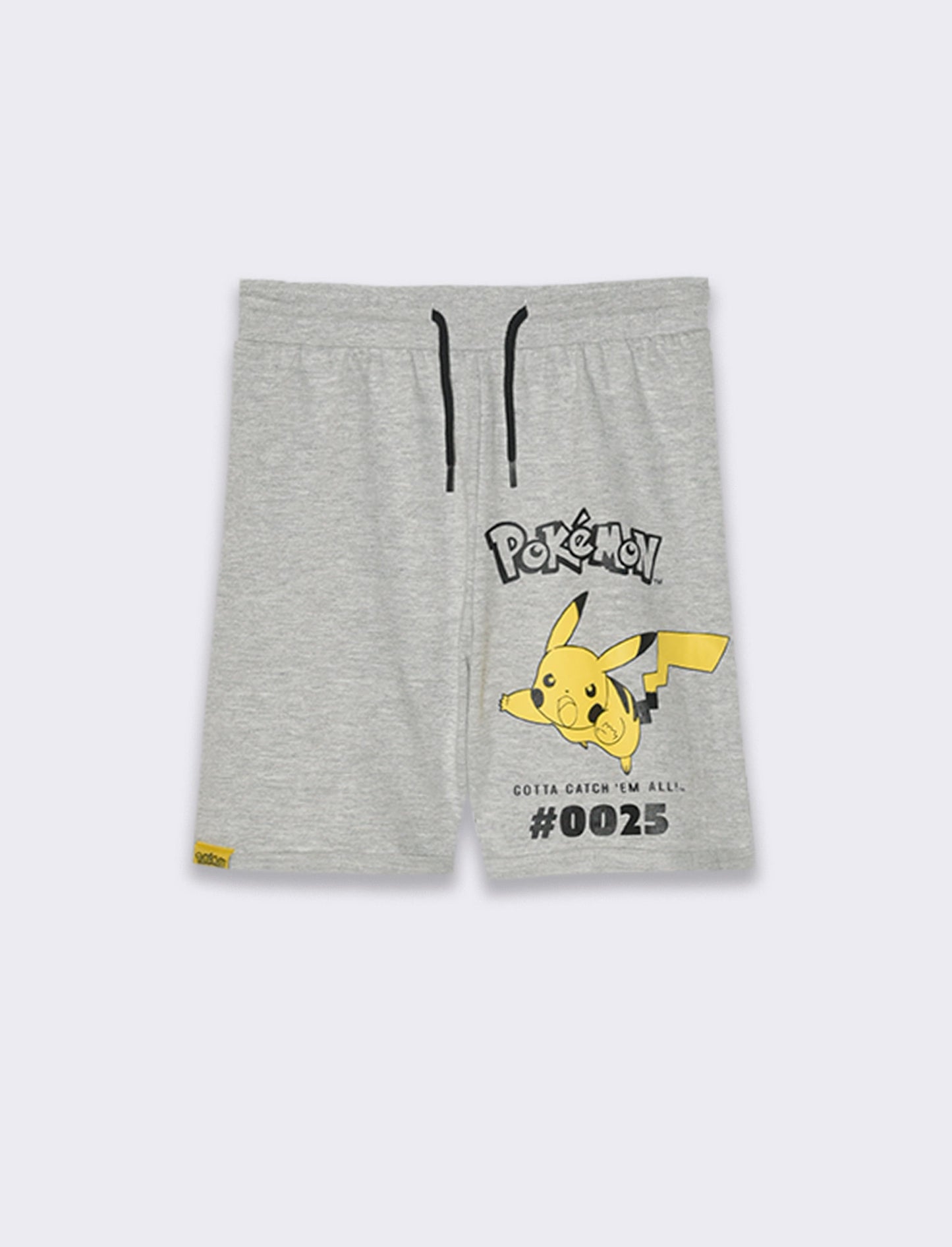 Bermuda in felpa con personaggi da bambino - Grigio mel.