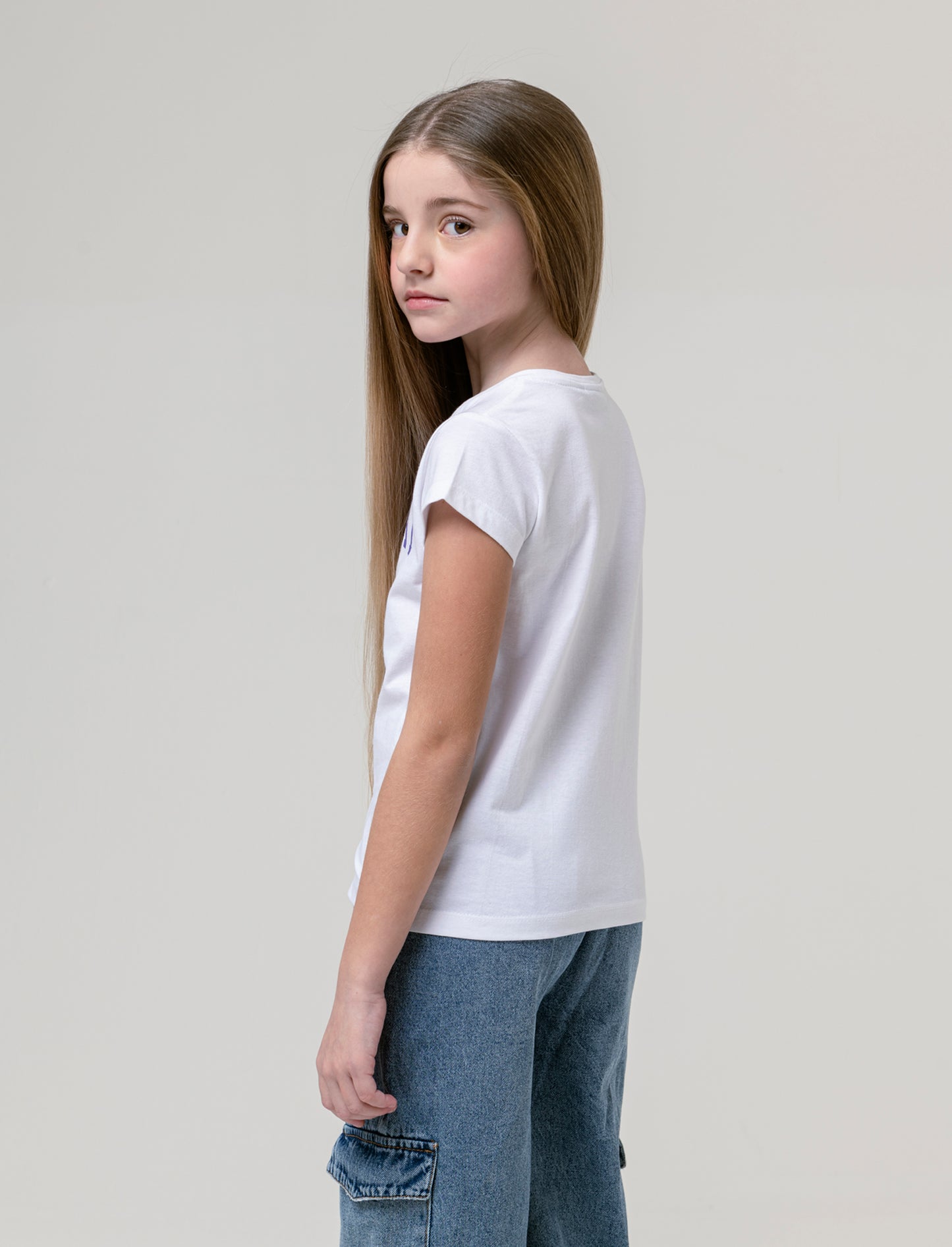 T-shirt Halloween Wednesday da bambina - Bianco