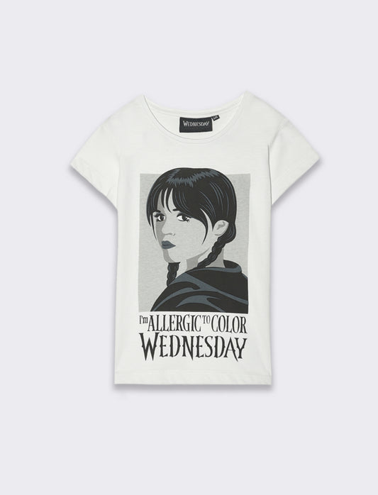 T-shirt Halloween Wednesday da bambina - var 1