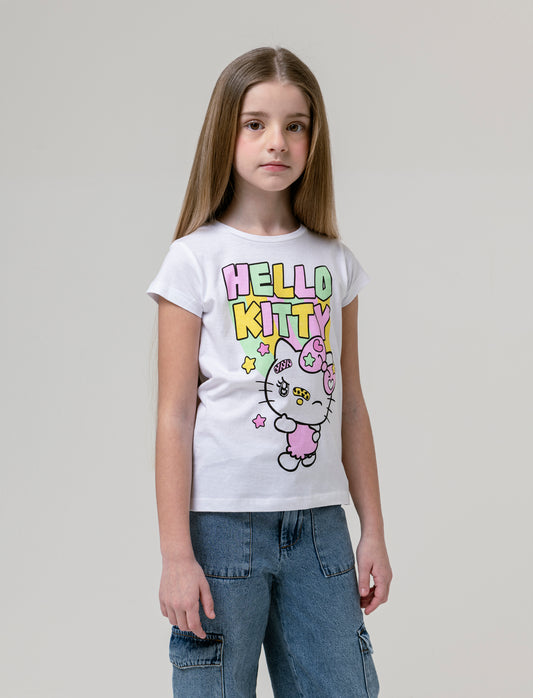 T-shirt Hello Kitty-Kuromi da bambina - Fantasia