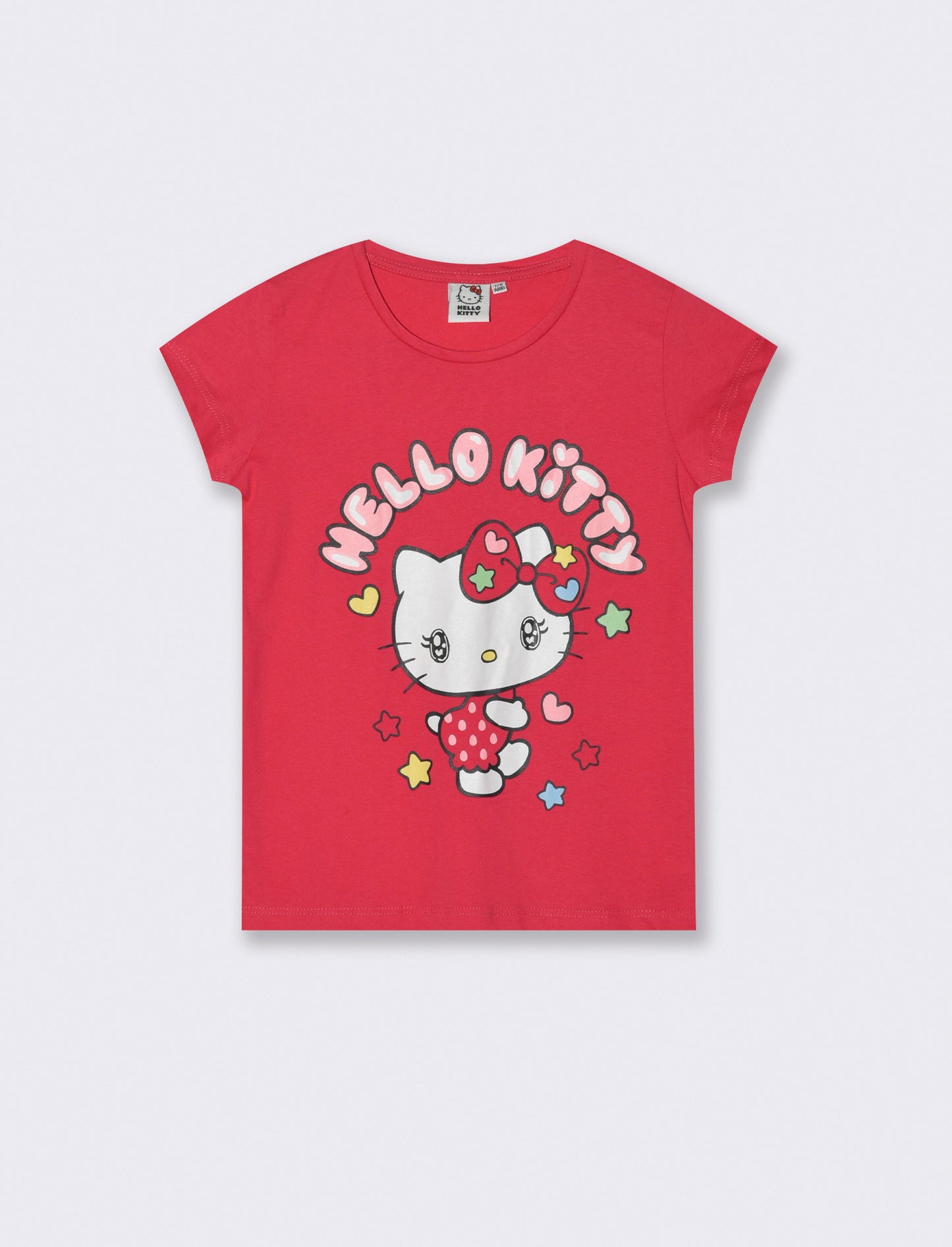 T-shirt Hello Kitty-Kuromi da bambina - Corallo