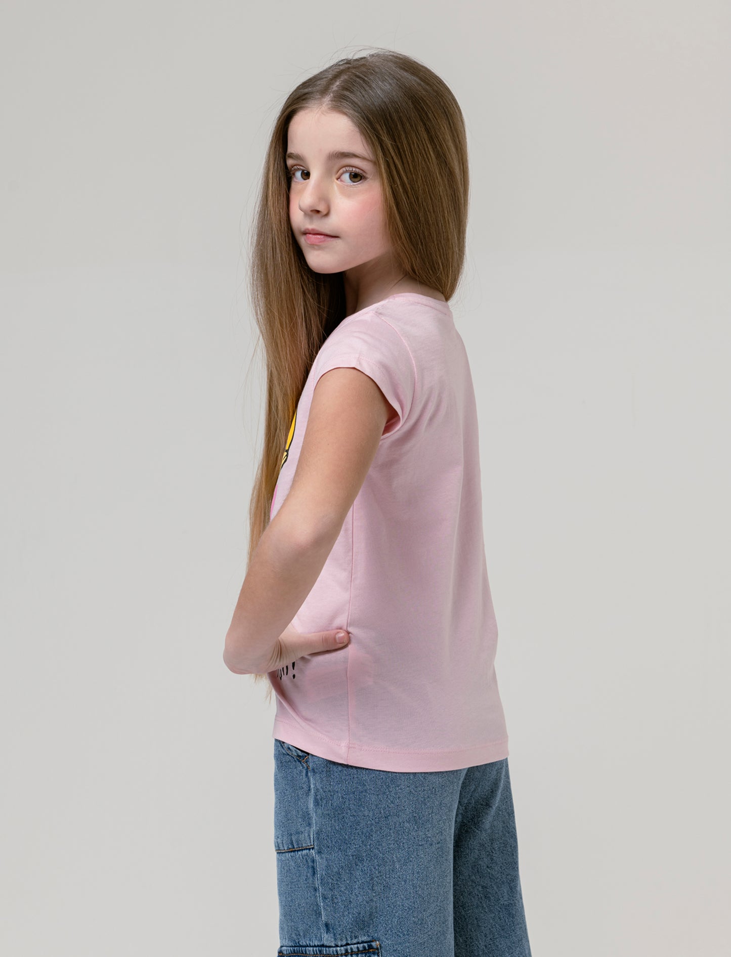 T-shirt Inside Out da bambina - Rosa